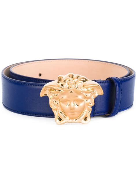 versace blue medusa belt|Versace Medusa belt women's.